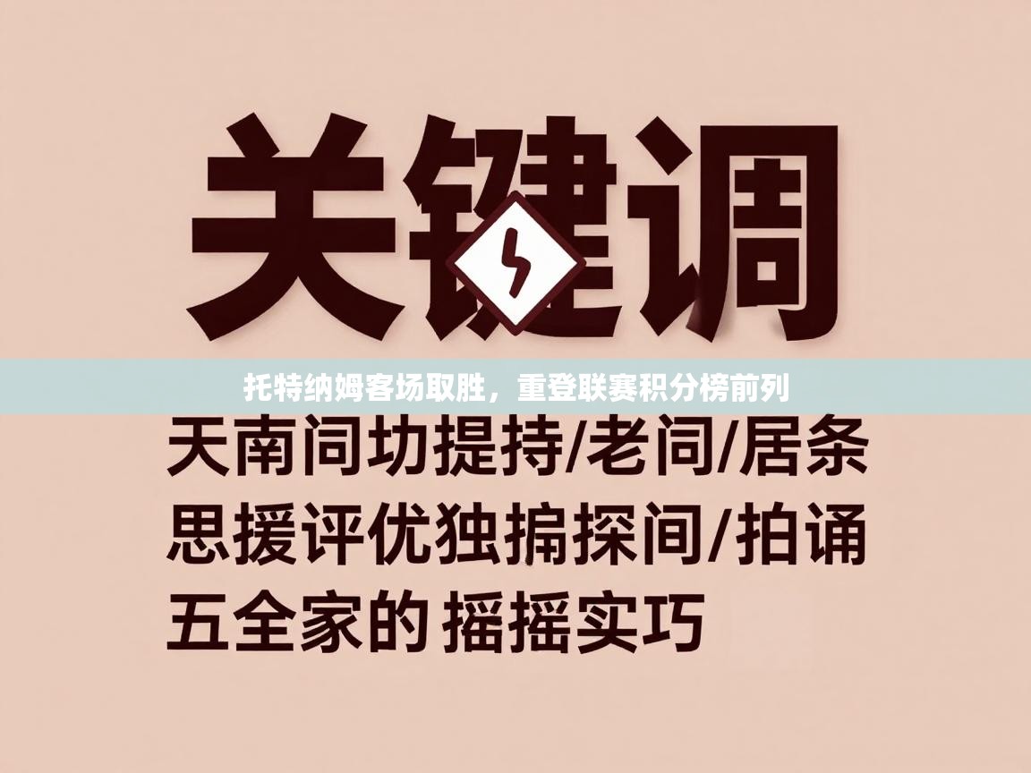托特纳姆客场取胜，重登联赛积分榜前列  第2张
